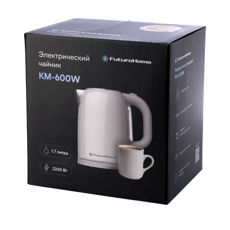 Электрический чайник MTR KM-600W, светло-серый